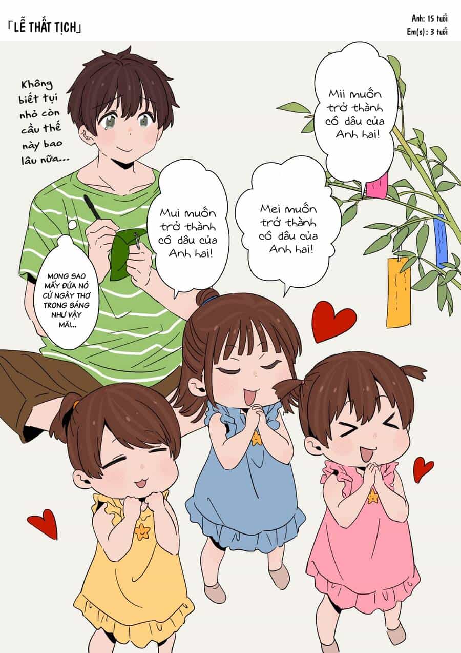 Anh Trai Cùng 3 Cô Em Gái Sinh Ba - Chương 18 - ảnh 1