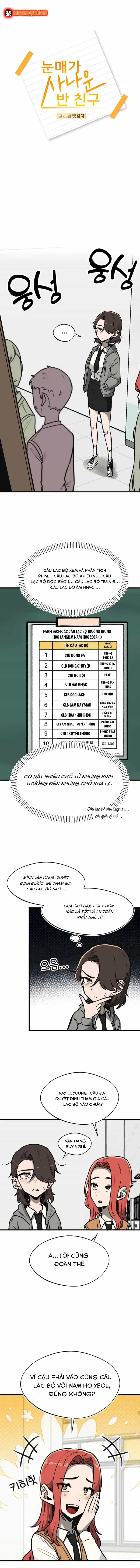 Bạn Cùng Lớp Có Ánh Mắt Dữ Dằn - Chương 4 - ảnh 3