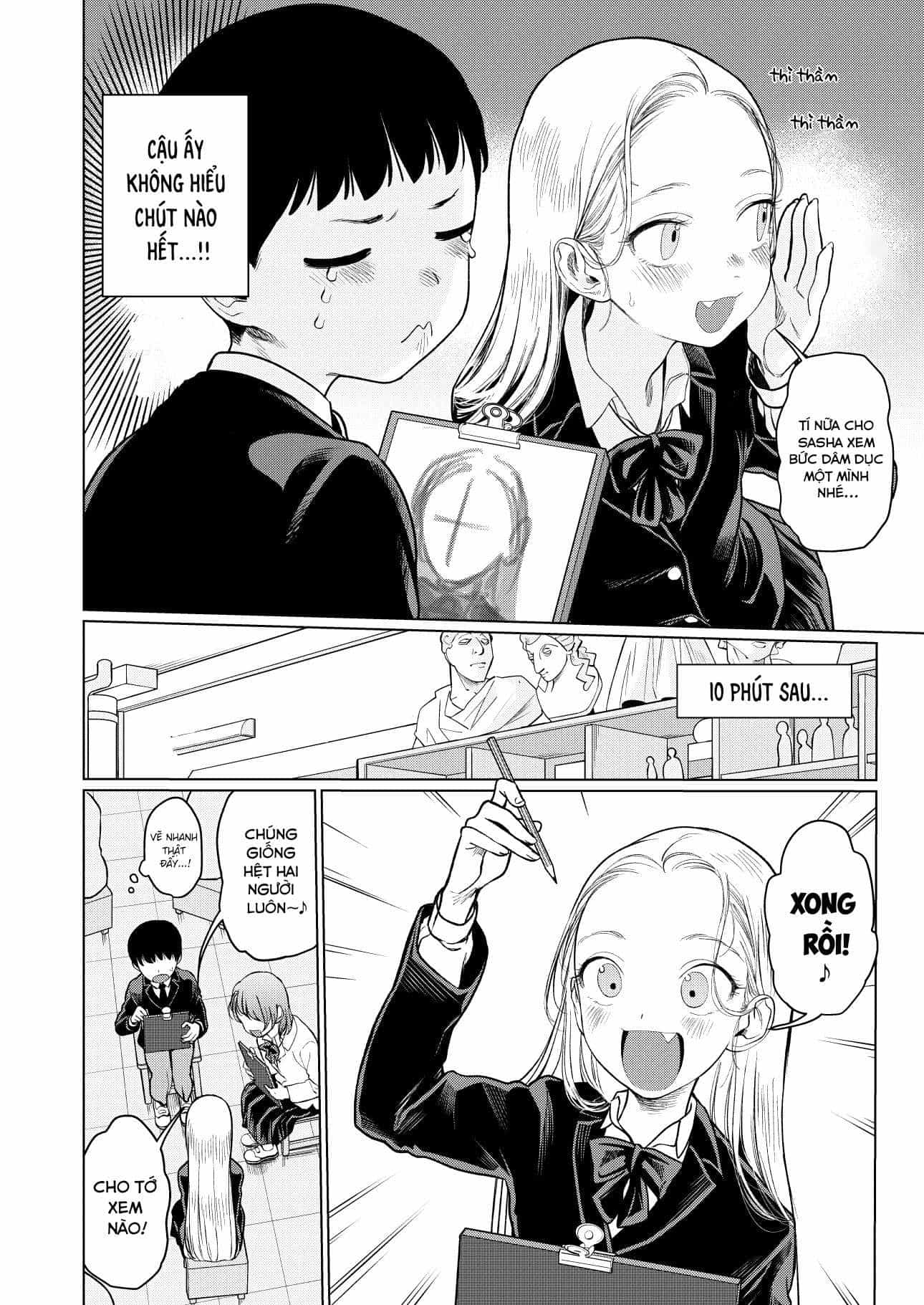 Bé Sơ Trung Sasha Và Thằng Bạn Otaku Cùng Lớp - Chương 8.5 - ảnh 6