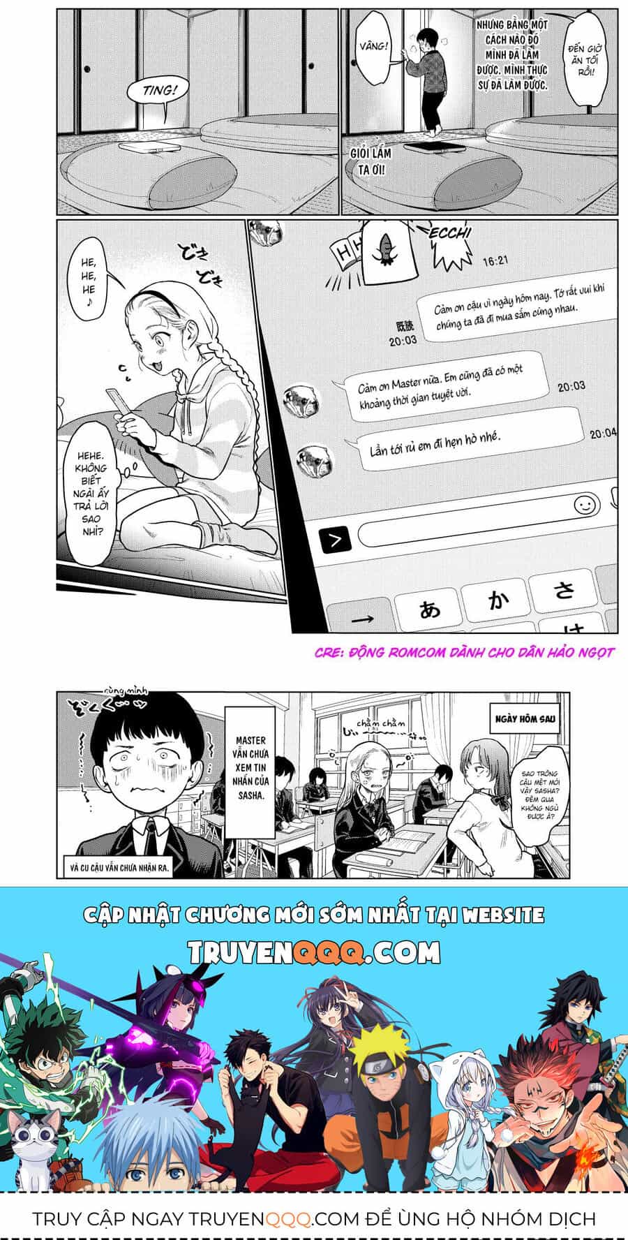 Bé Sơ Trung Sasha Và Thằng Bạn Otaku Cùng Lớp - Chương 21 - ảnh 4
