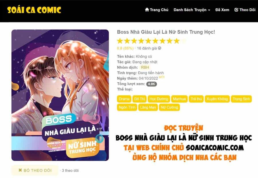 Boss Nhà Giàu Lại Là Nữ Sinh Trung Học! - Chương 17 - ảnh 1