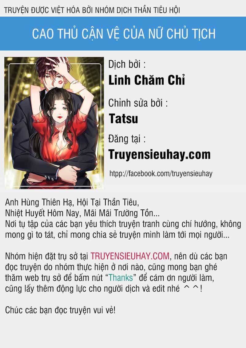 Cao Thủ Cận Vệ Của Nữ Chủ Tịch - Chương 20 - ảnh 1
