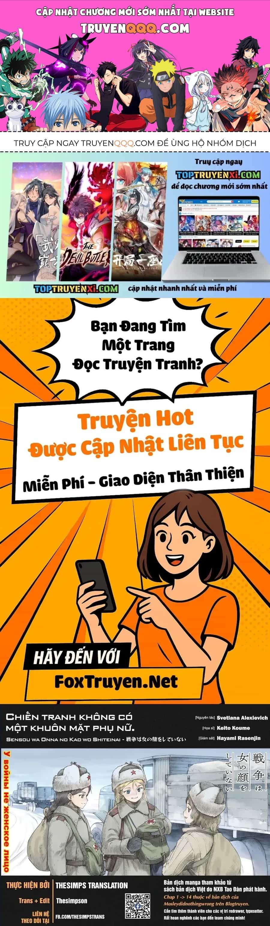 Chiến Tranh Không Có Một Khuôn Mặt Phụ Nữ - Chương 37 - ảnh 1