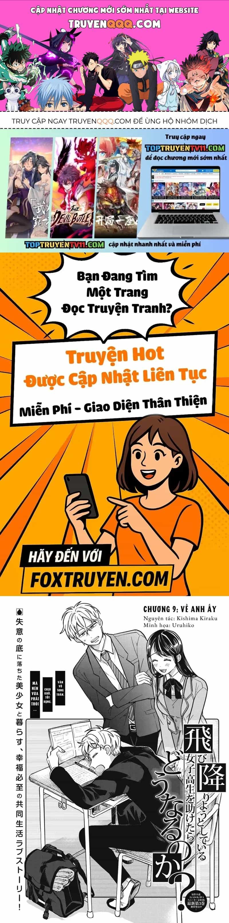 Chuyện Gì Sẽ Xảy Ra Nếu Bạn Cứu Một Nữ Sinh Trung Học Đang Định Nhảy Lầu? - Chương 9 - ảnh 1