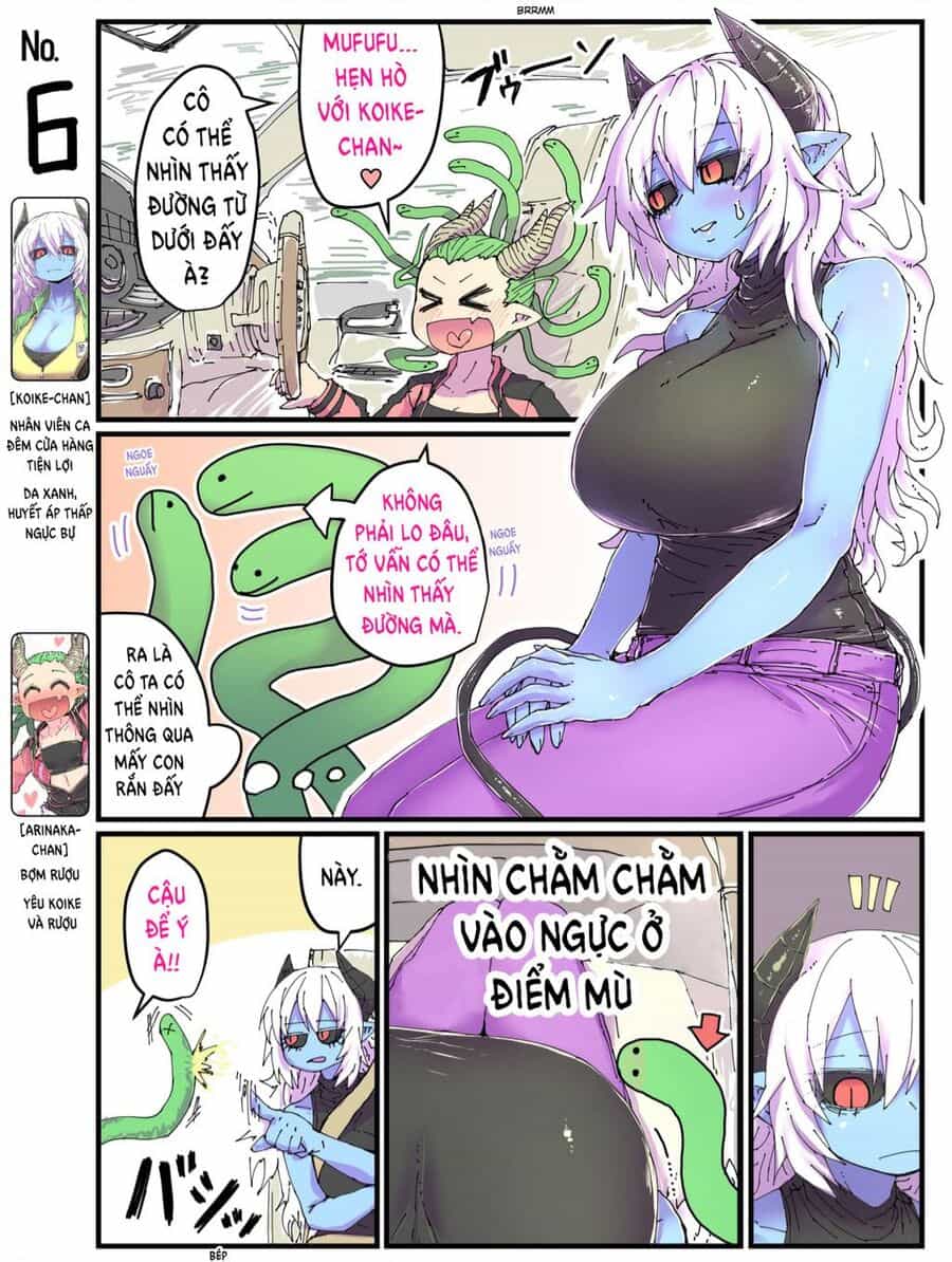Cô Nàng Nhân Viên Da Xanh Ở Cửa Hàng Tiện Lợi Và Bạn Của Cô Ấy - Chuong 6 - ảnh 1