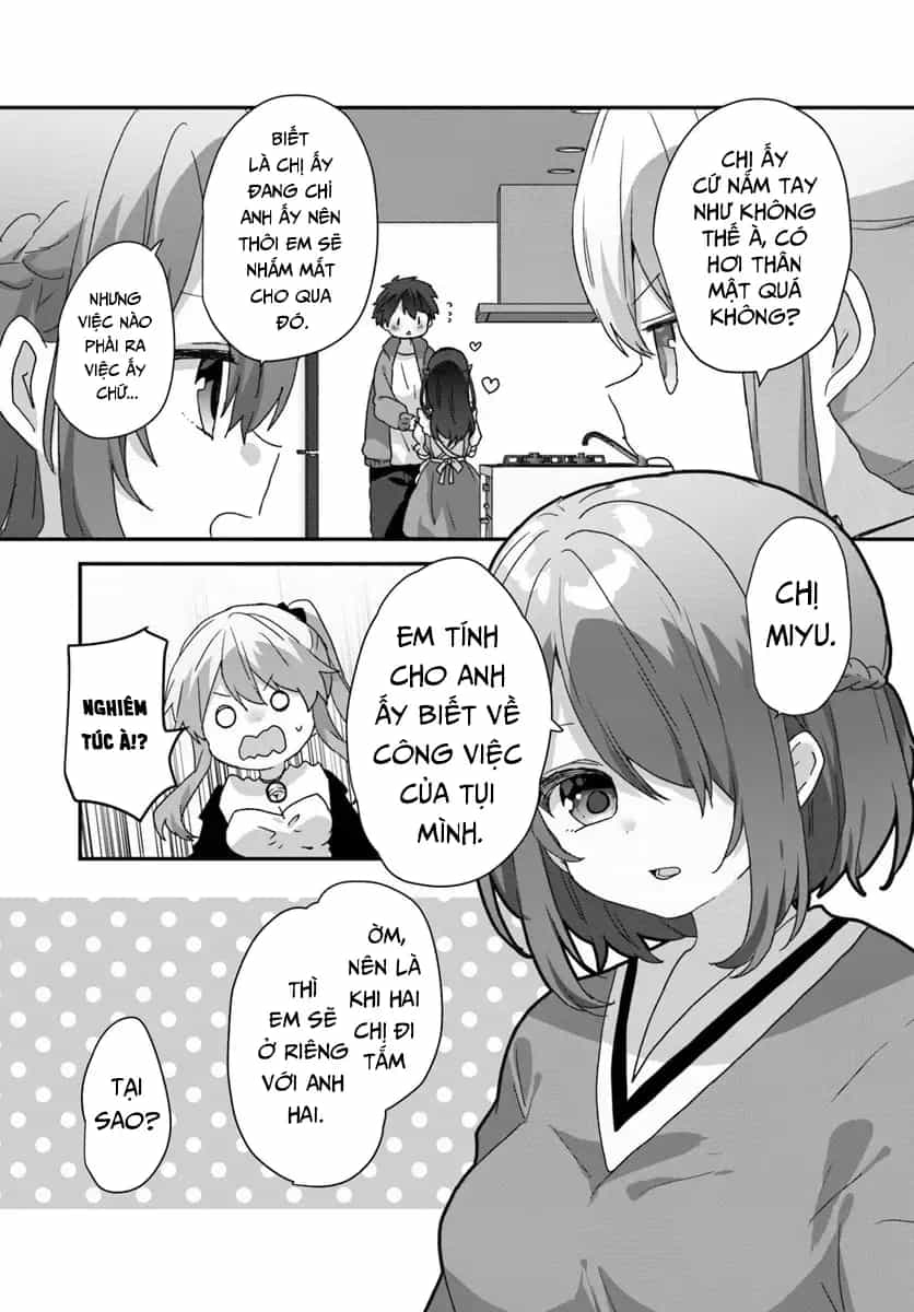 Daigaku Nyuugakuji Kara Uwasa Sareteita Bishoujo San Shimai, Ikiwakareteita Gimai Datta. - Chương 11 - ảnh 9