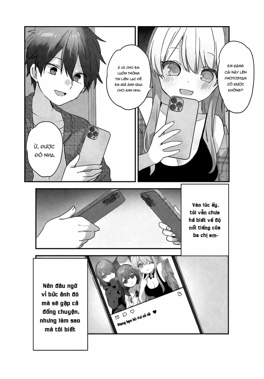 Daigaku Nyuugakuji Kara Uwasa Sareteita Bishoujo San Shimai, Ikiwakareteita Gimai Datta. - Chương 2 - ảnh 24