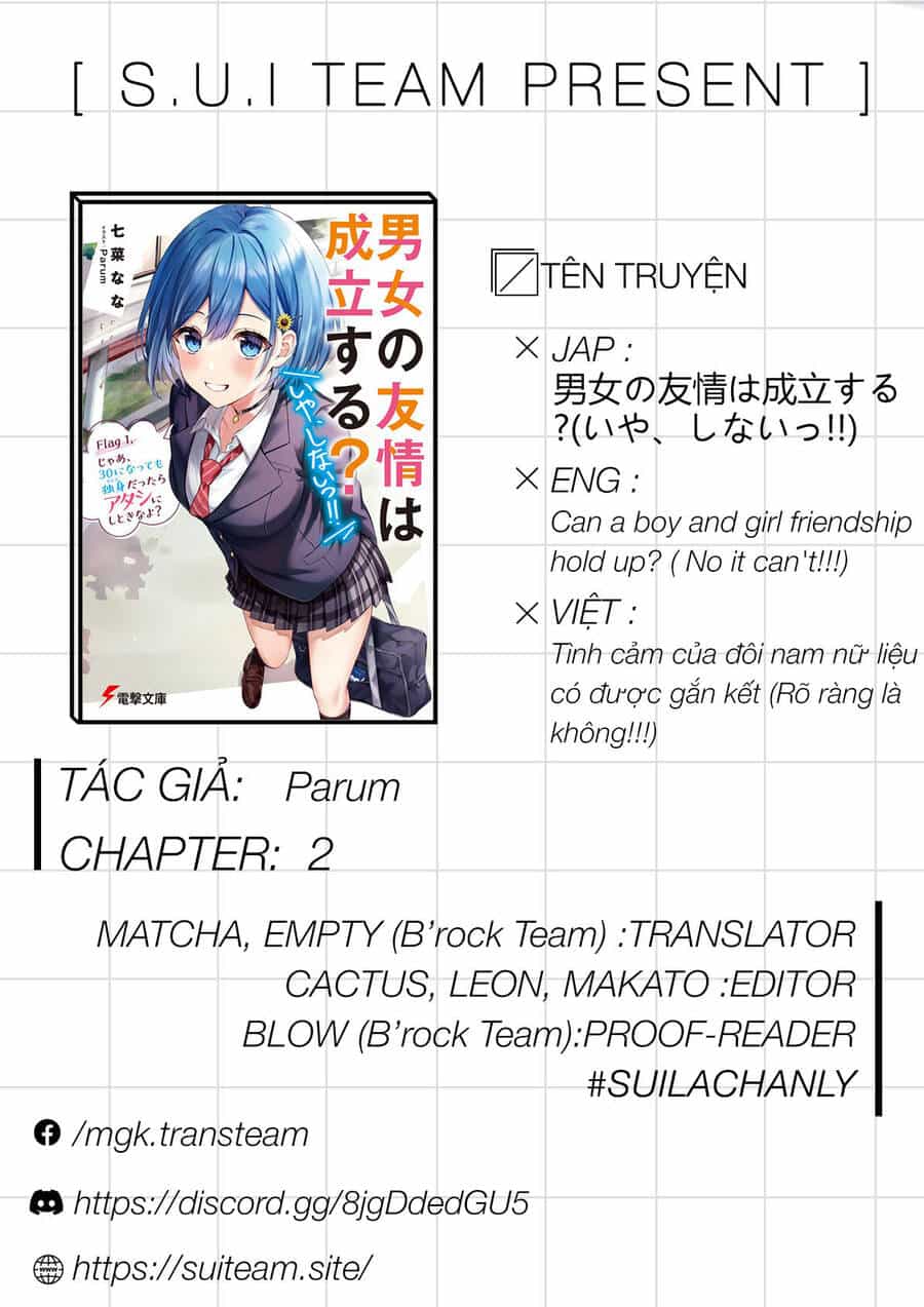 Danjo No Yuujou Wa Seiritsu Suru - Chương 2 - ảnh 1