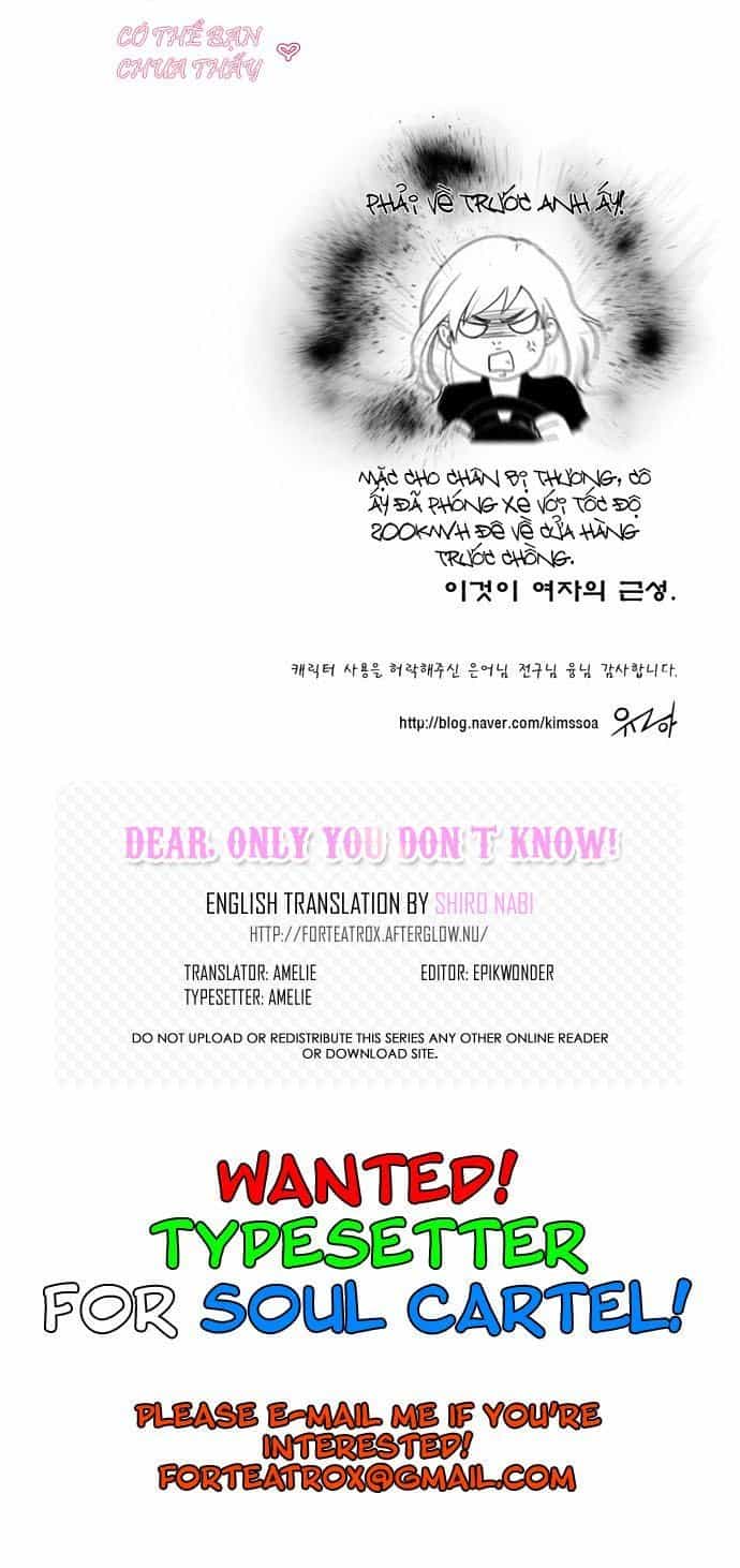 Dear, Only You Don’t Know! - Chương 1 - ảnh 21