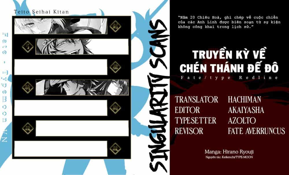 Fate/Type Redline - Truyền Kỳ Về Chén Thánh Đế Đô - Chương 8.1 - ảnh 1