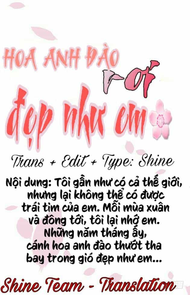 Hoa Anh Đào Rơi Đẹp Như Em - Chương 0 - ảnh 35