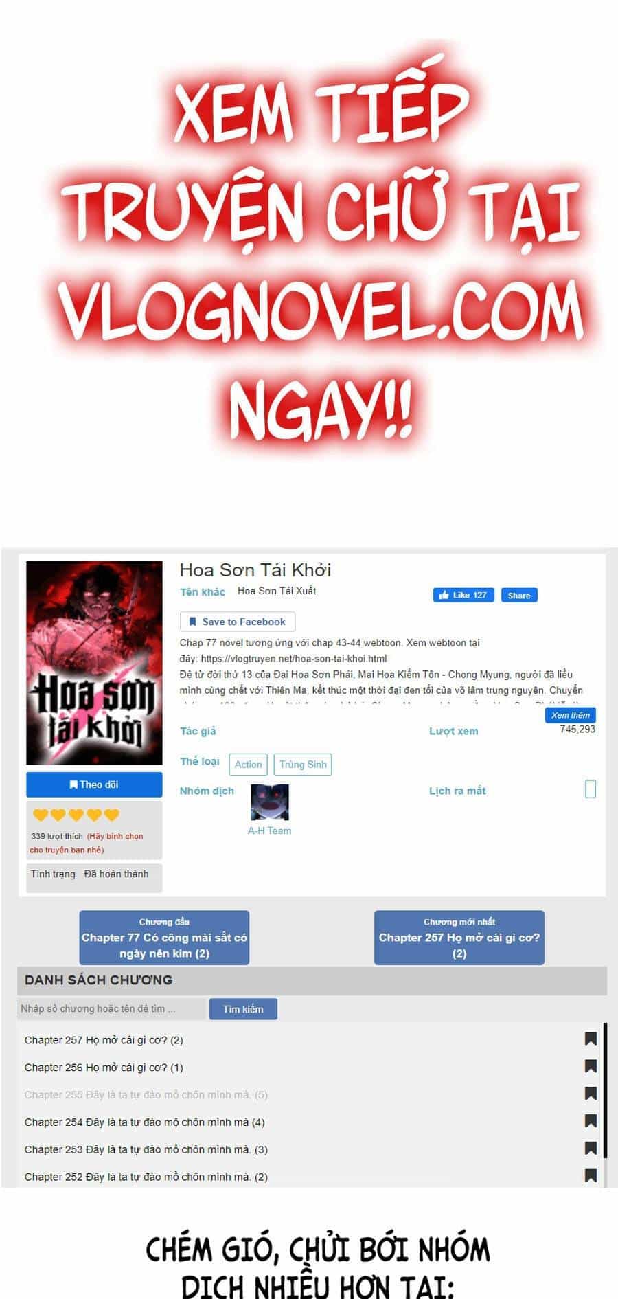 Hoa Sơn Tái Khởi - Chương 55 - ảnh 1
