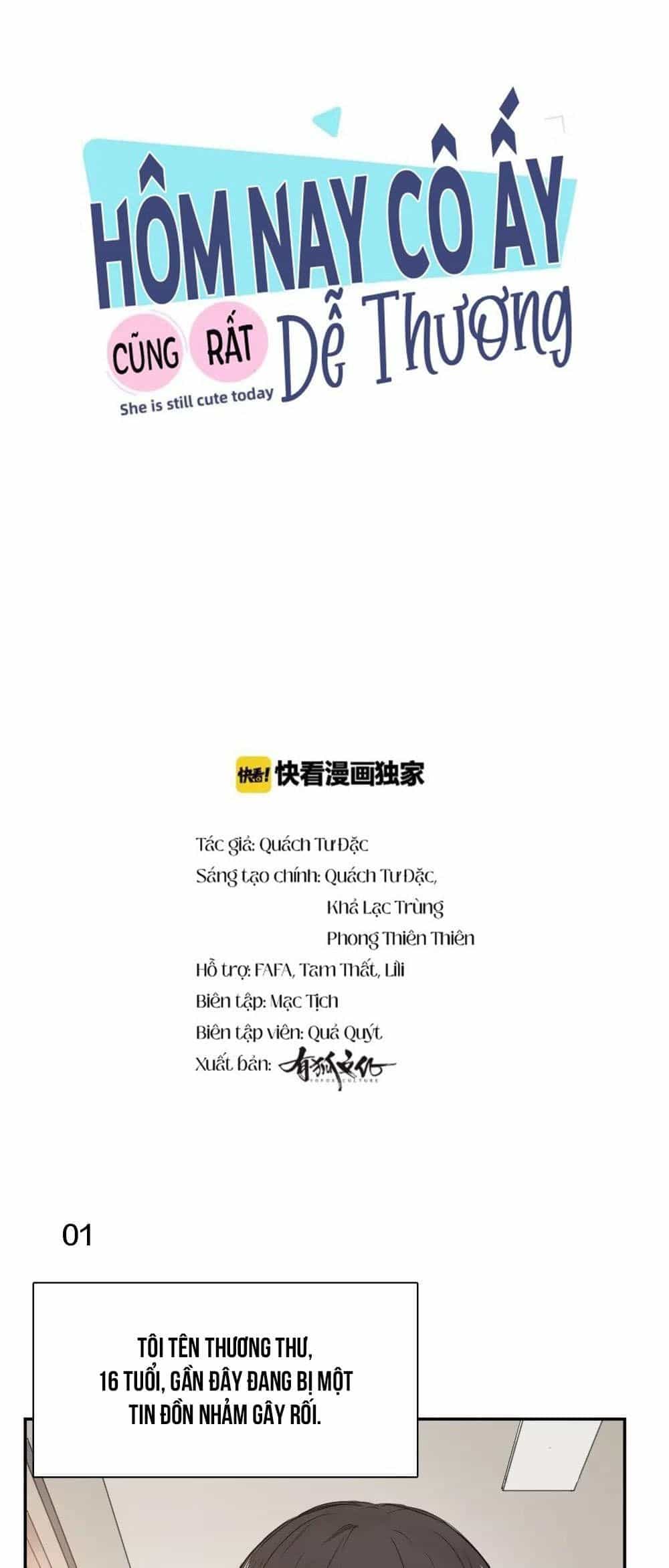 Hôm Nay Cô Ấy Cũng Rất Dễ Thương - Chương 2 - ảnh 2