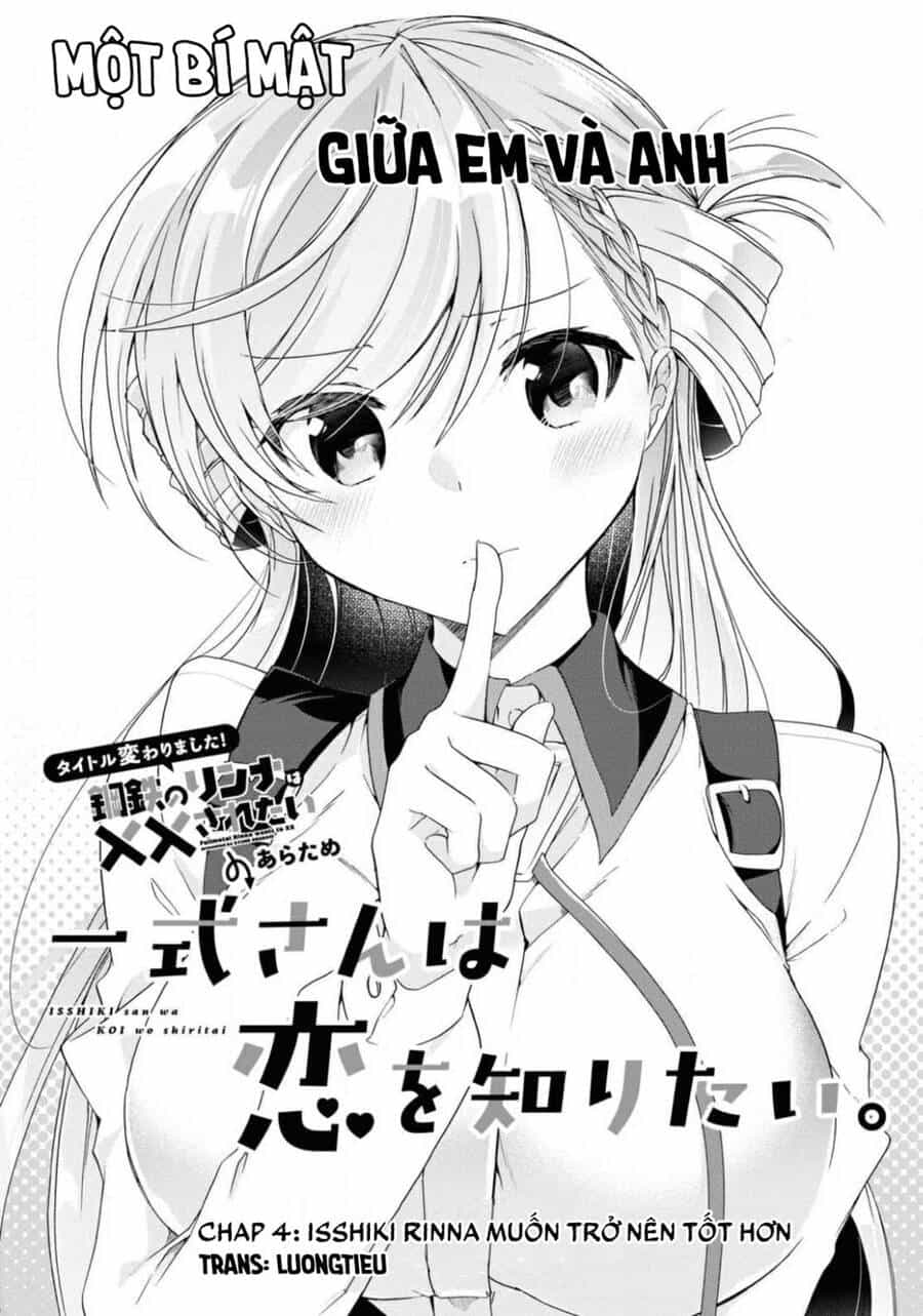 Isshiki-San Wa Koi Wo Shiritai - Chương 4 - ảnh 6