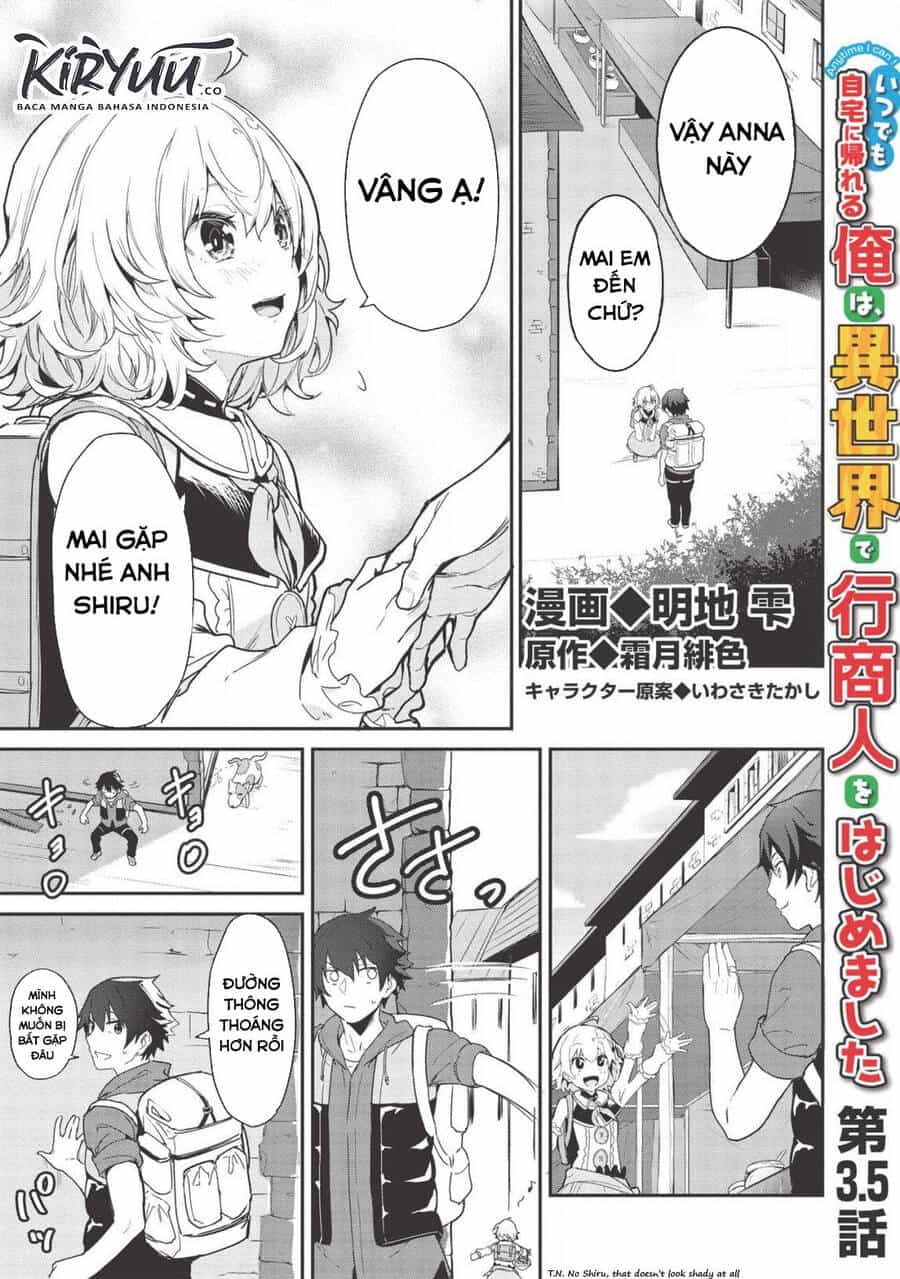Itsudemo Jitaku Ni Kaerareru Ore Wa, Isekai De Gyoushounin O Hajimemashita - Chương 3.5 - ảnh 2