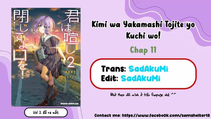 Kimi Wa Yakamashi Tojite Yo Kuchi Wo! - Chương 11 - ảnh 1