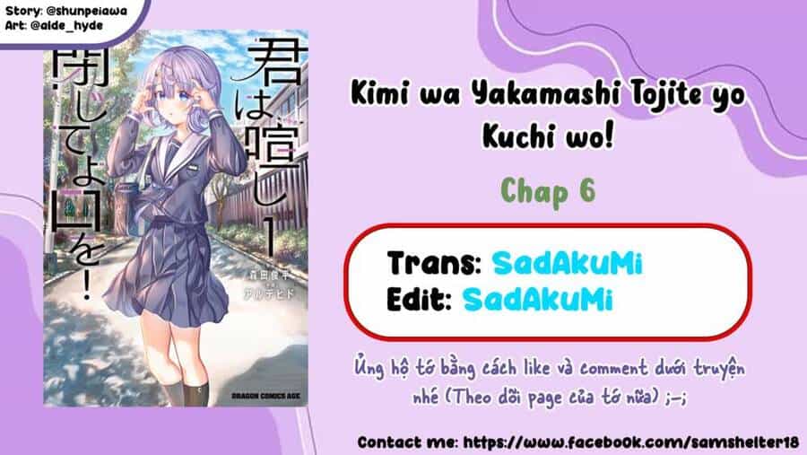 Kimi Wa Yakamashi Tojite Yo Kuchi Wo! - Chương 6 - ảnh 1