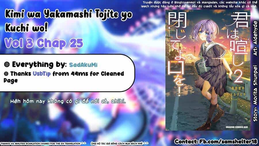 Kimi Wa Yakamashi Tojite Yo Kuchi Wo! - Chương 49 - ảnh 1