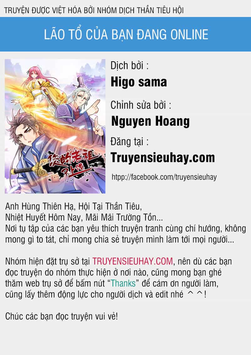 Lão Tổ Của Bạn Đang Online - Chương 2 - ảnh 1