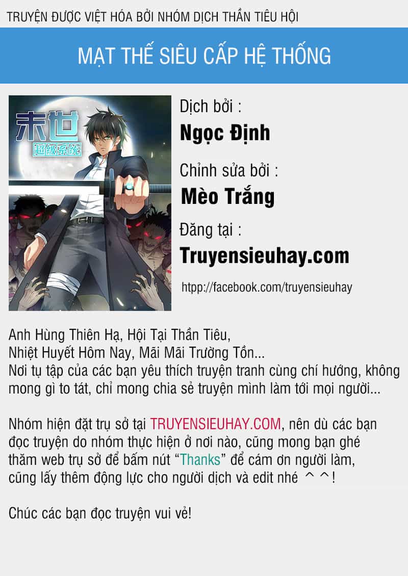 Mạt Thế Siêu Cấp Hệ Thống - Chương 4 - ảnh 1