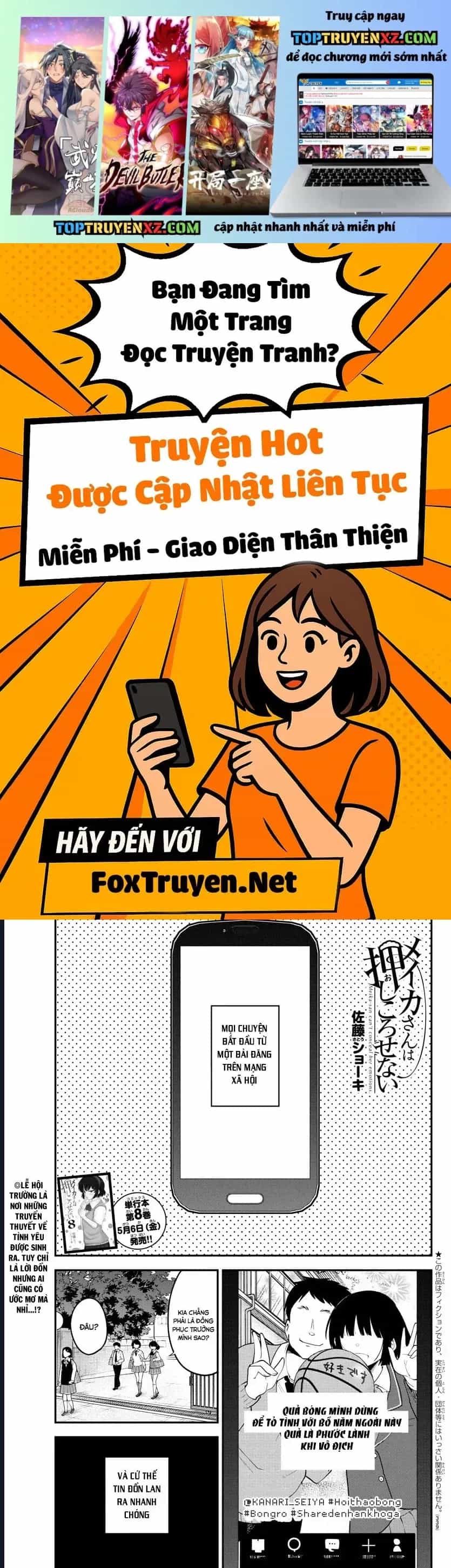 Meika-San Can't Conceal Her Emotions - Chương 110 - ảnh 2