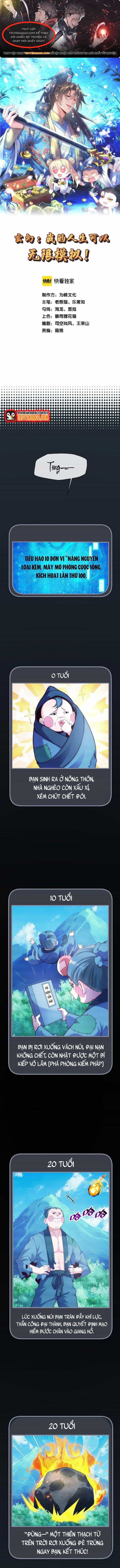 Nhân Sinh Của Ta Có Thể Vô Hạn Mô Phỏng - Chương 1 - ảnh 1