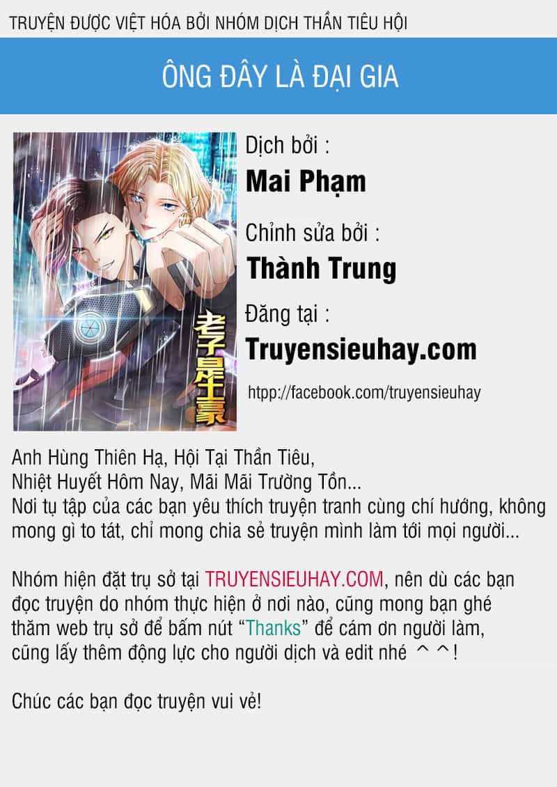 Ông Đây Là Đại Gia - Chương 2 - ảnh 1