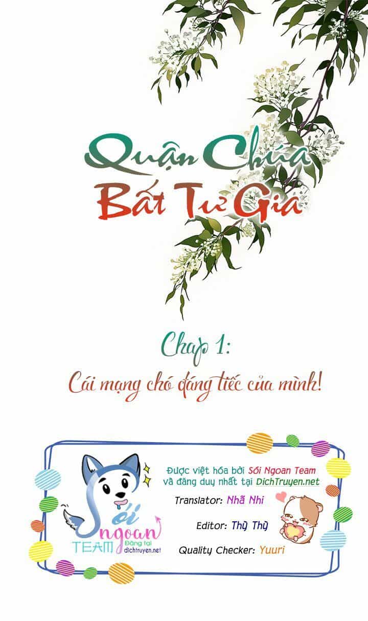 Quận Chúa Bất Tư Gia - Chương 1 - ảnh 1