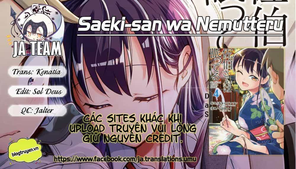 Saeki-San Wa Nemutteru - Chương 11 - ảnh 1