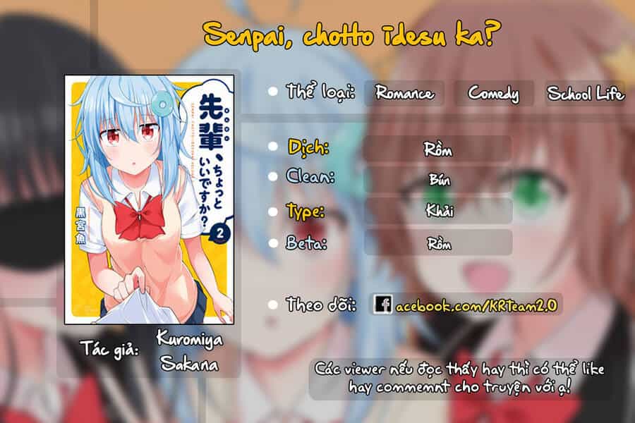Senpai, Chotto Īdesu Ka? - Chương 9 - ảnh 1