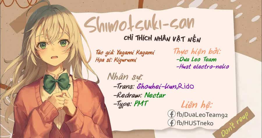 Shimotsuki-San Chỉ Thích Nhân Vật Nền - Chương 9 - ảnh 29