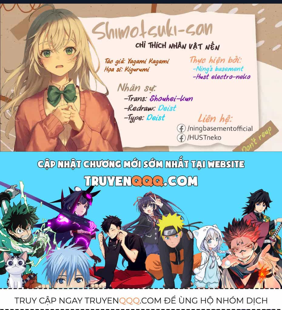 Shimotsuki-San Chỉ Thích Nhân Vật Nền - Chương 13.2 - ảnh 12