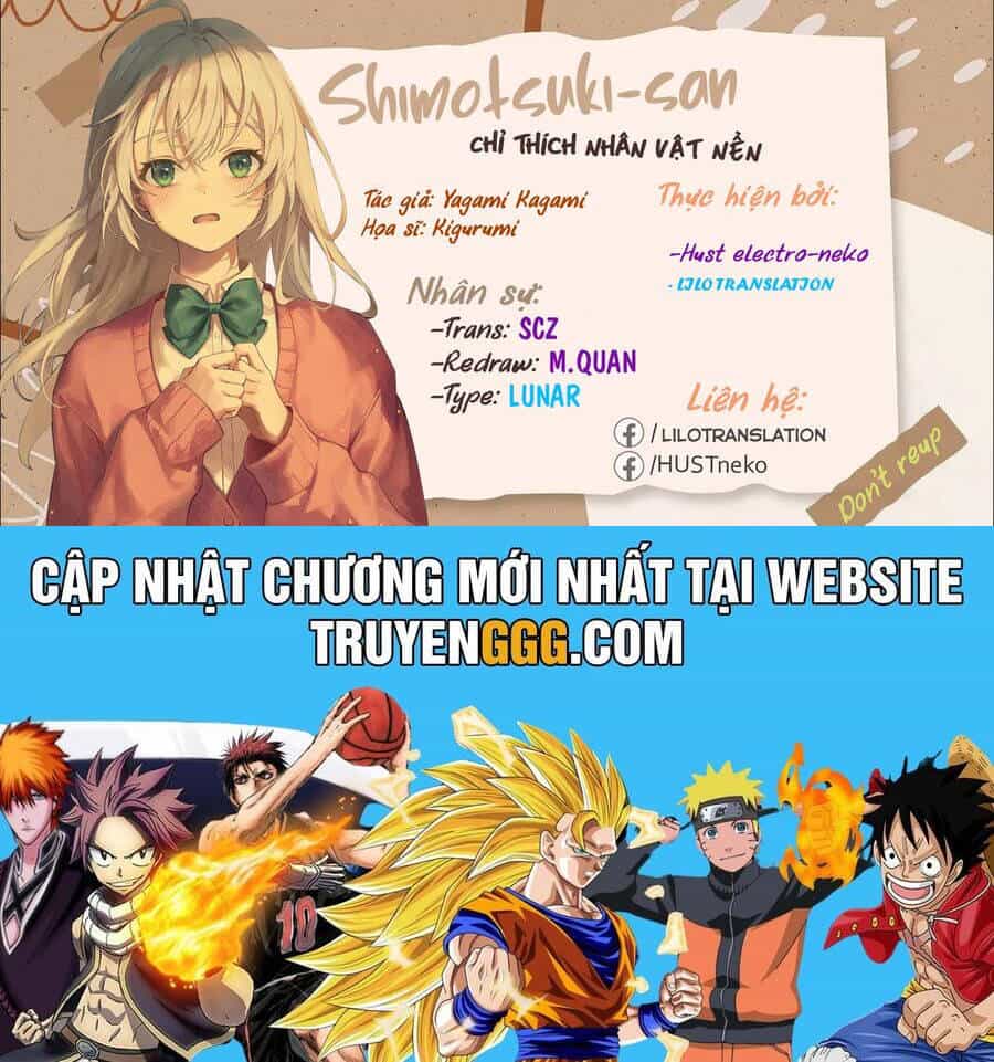 Shimotsuki-San Chỉ Thích Nhân Vật Nền - Chương 16 - ảnh 31