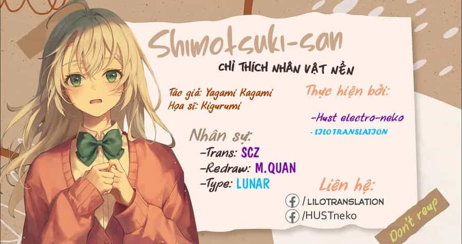 Shimotsuki-San Chỉ Thích Nhân Vật Nền - Chương 17.1 - ảnh 4