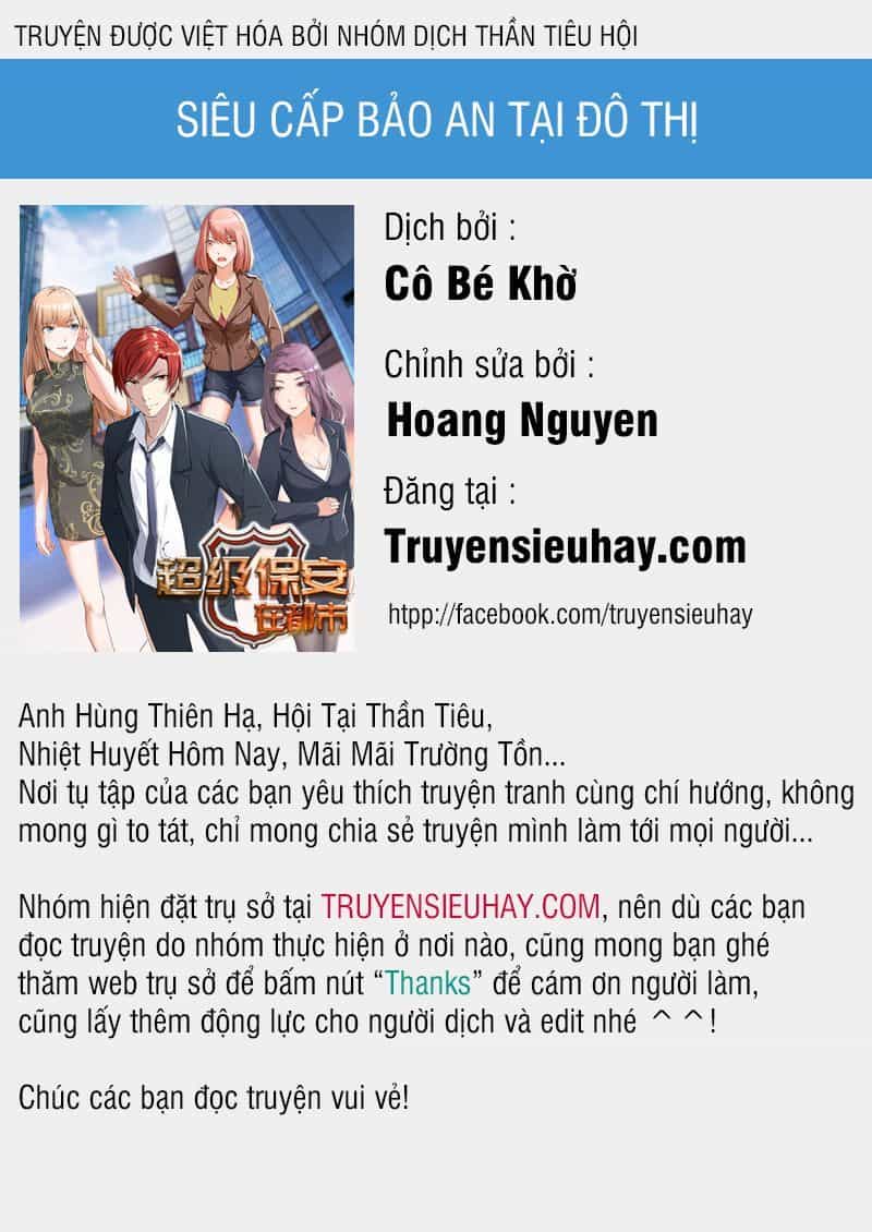 Siêu Cấp Bảo An Tại Đô Thị - Chương 36 - ảnh 1