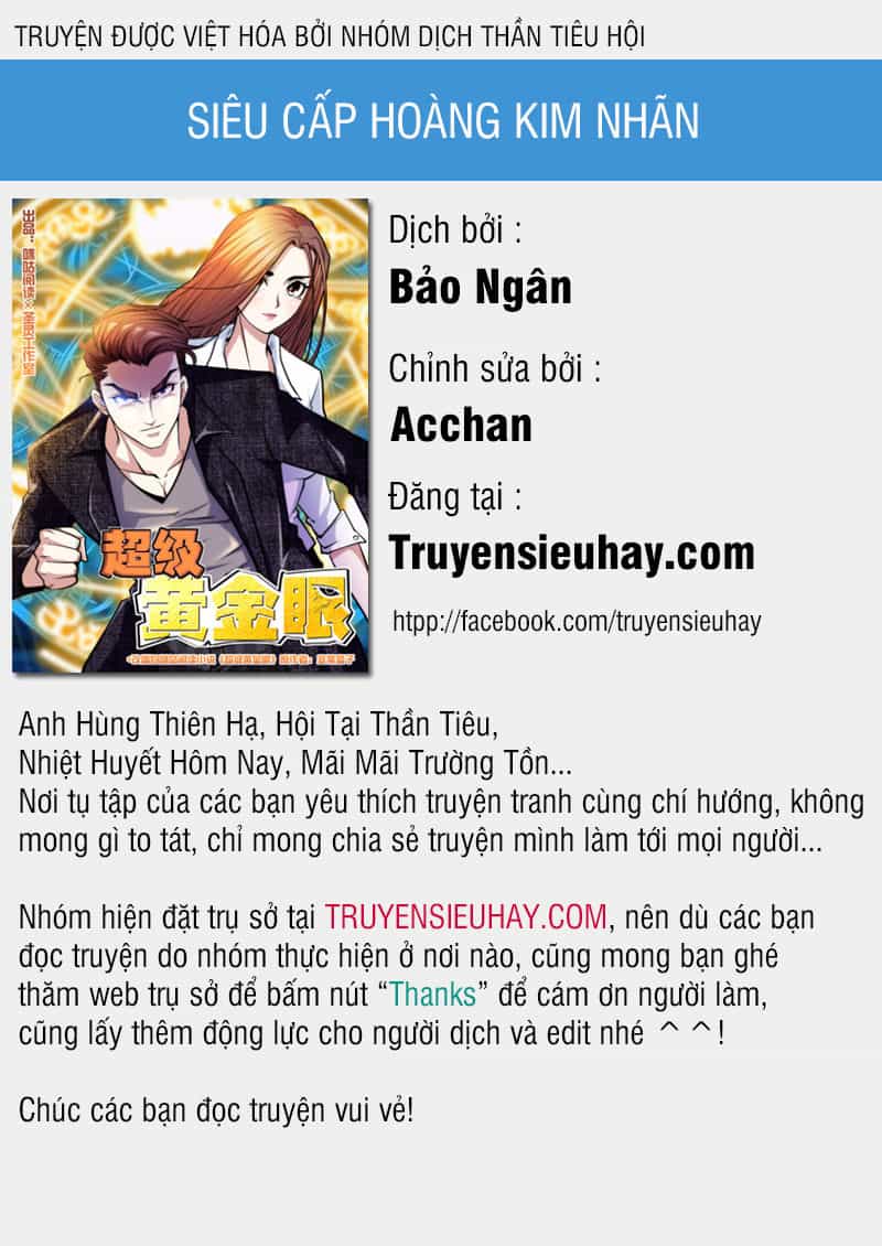 Siêu Cấp Hoàng Kim Nhãn - Chương 13 - ảnh 1