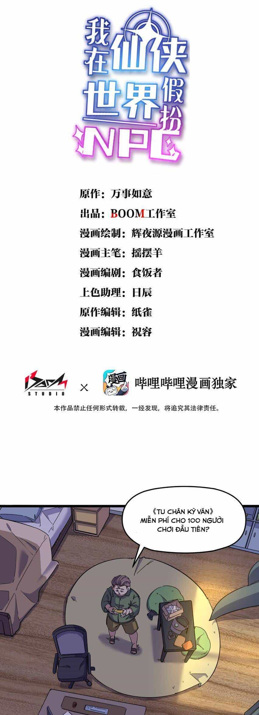 Ta Giả Thành Npc Tại Thế Giới Tiên Hiệp - Chương 2 - ảnh 1