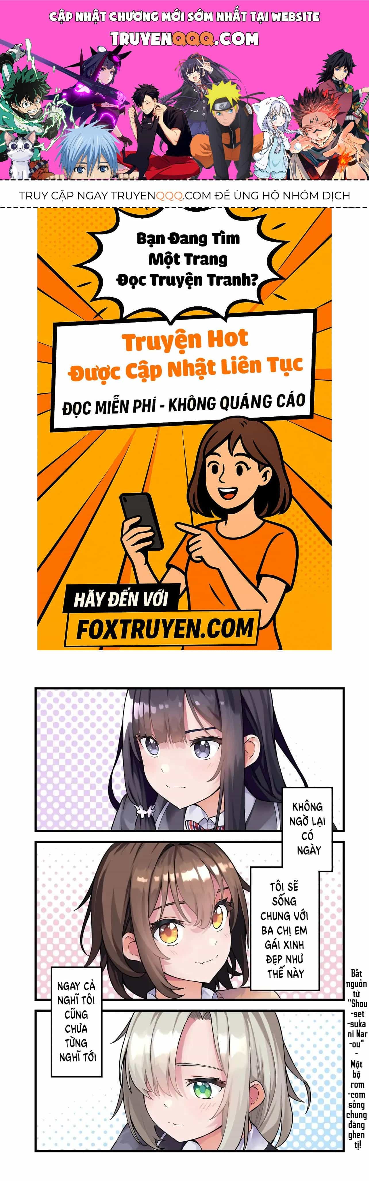 Tensai Bishoujo Sanshimai Wa Isourou Ni Dake Choro Kawaii - Chương 1 - ảnh 1
