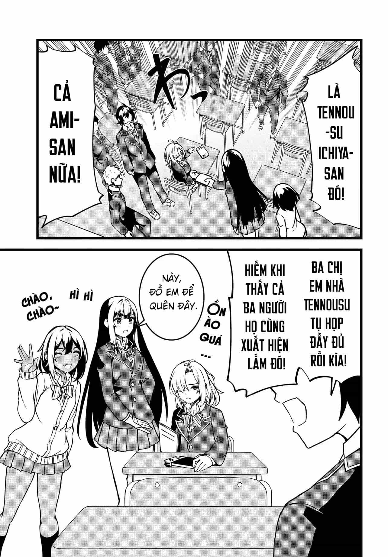 Tensai Bishoujo Sanshimai Wa Isourou Ni Dake Choro Kawaii - Chương 1 - ảnh 10