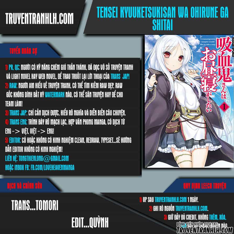 Tensei Kyuuketsukisan Wa Ohirune Ga Shitai - Chương 4 - ảnh 1