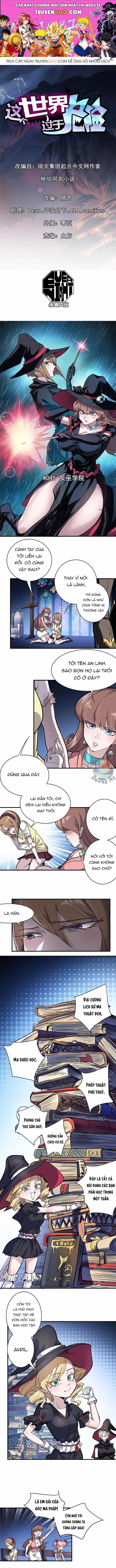 Thế Giới Này Quá Đỗi Nguy Hiểm - Chương 45 - ảnh 1