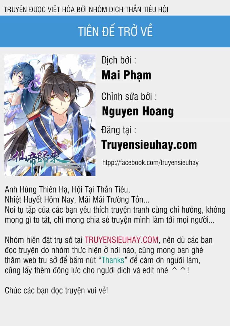 Tiên Đế Trở Về - Chương 30 - ảnh 1