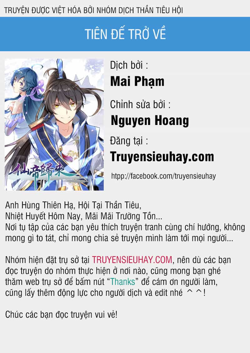 Tiên Đế Trở Về - Chương 99 - ảnh 1