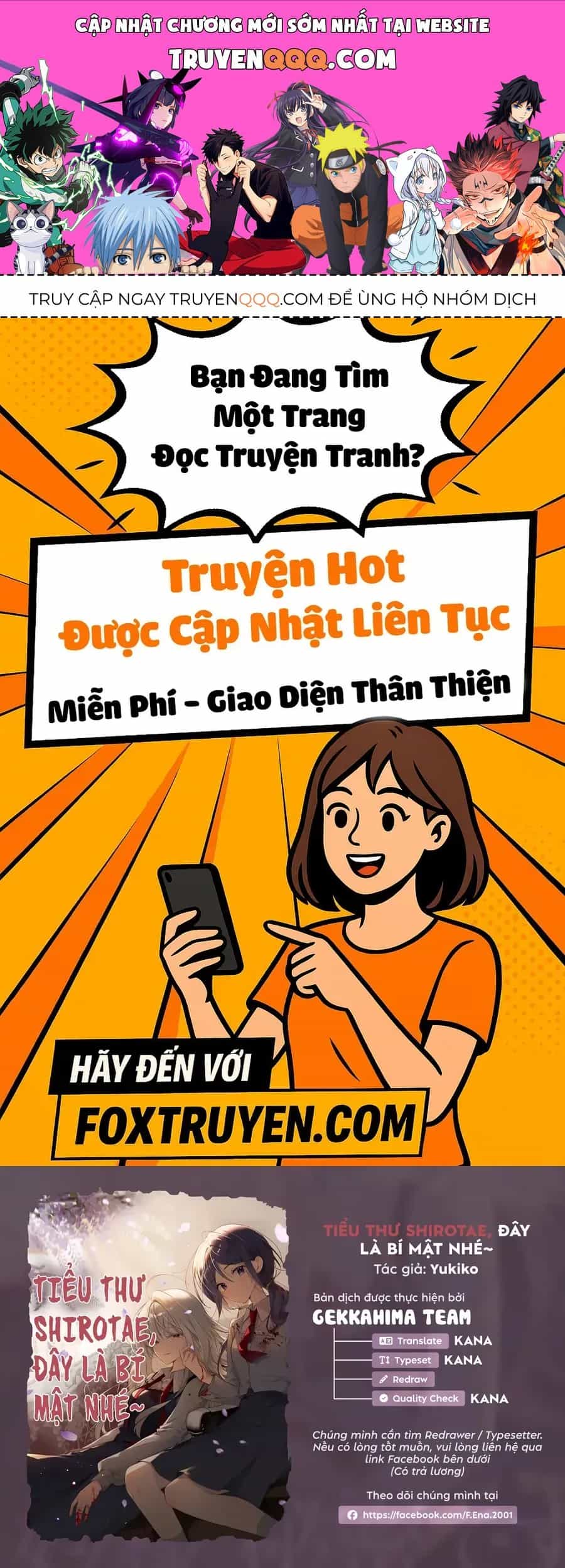 Tiểu Thư Shirotae, Đây Là Bí Mật Nhé - Chương 1 - ảnh 1