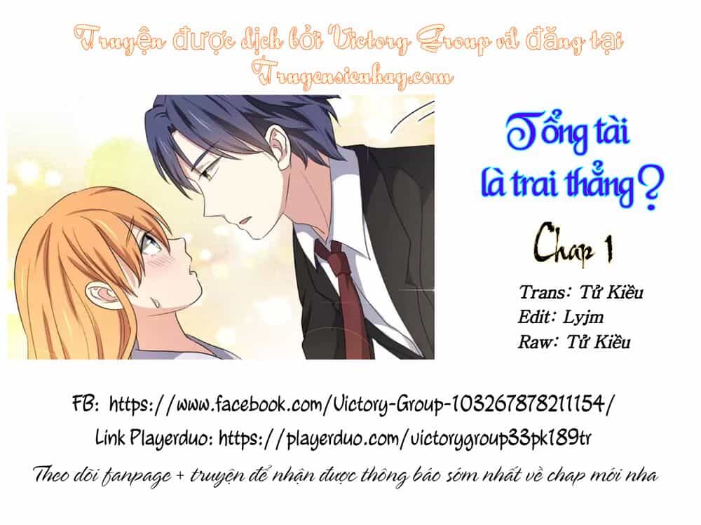 Tổng Tài Là Trai Thẳng - Chương 1 - ảnh 1