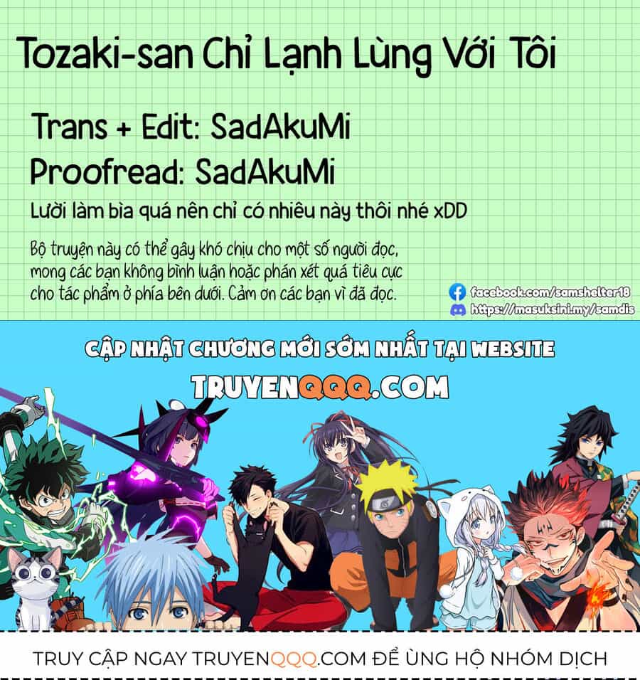 Tozaki-San Chỉ Lạnh Lùng Mỗi Mình Tôi - Chương 2 - ảnh 23
