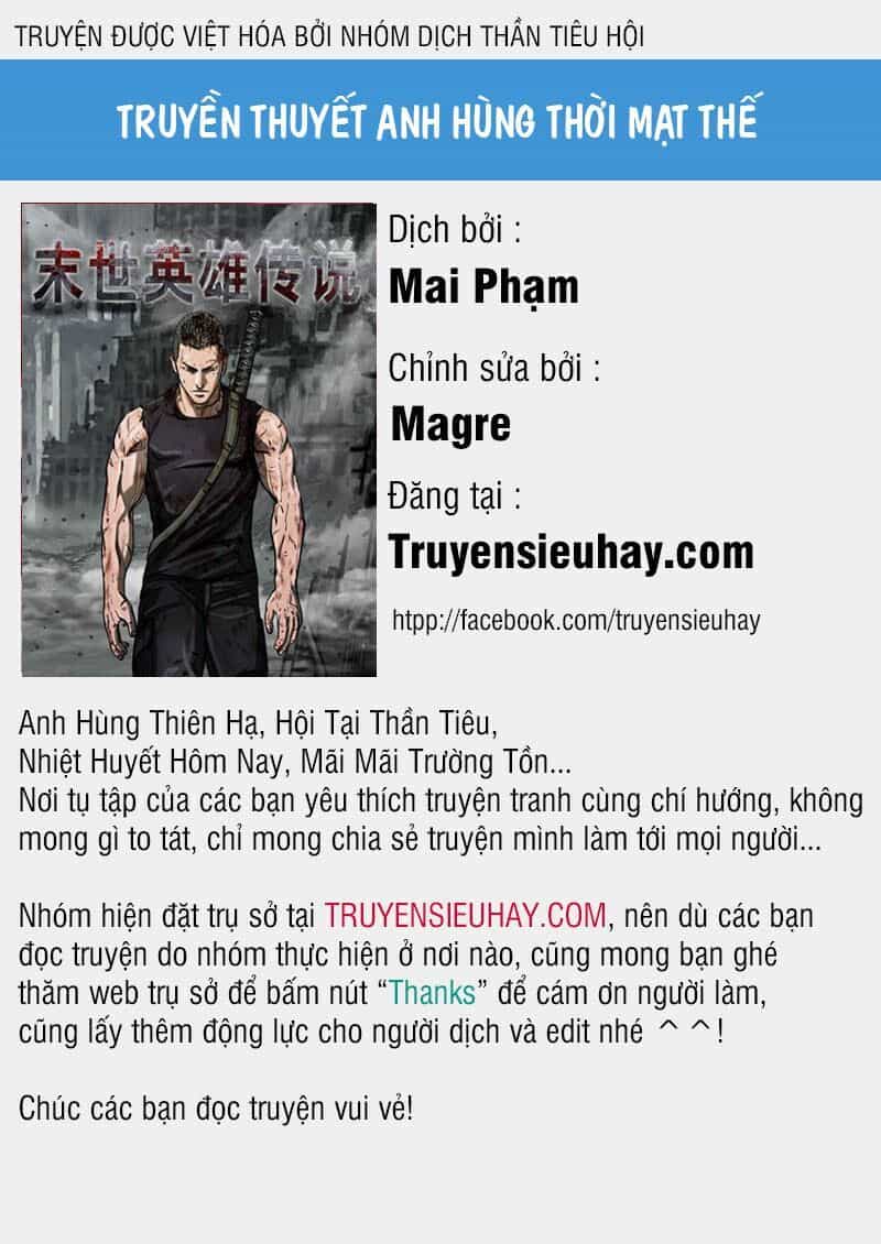 Truyền Thuyết Anh Hùng Thời Mạt Thế - Chương 3 - ảnh 1