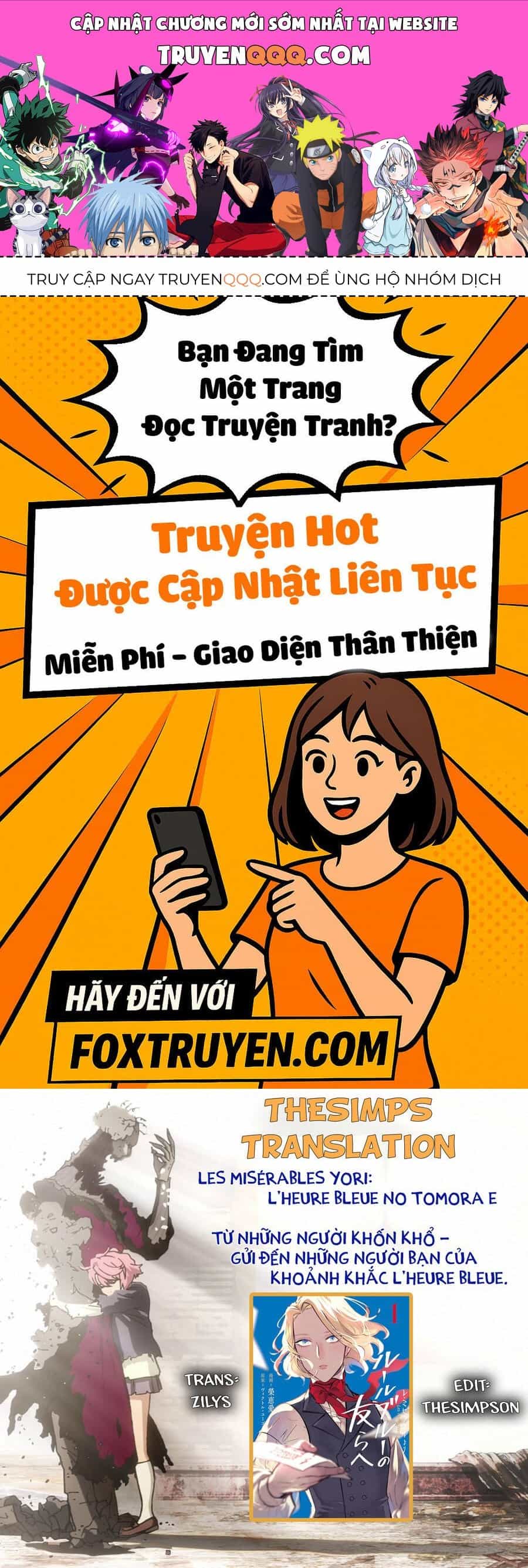 Từ Những Người Khốn Khổ - Gửi Đến Những Người Bạn Của Khoảnh Khắc L'heure Bleue. - Chương 1 - ảnh 1