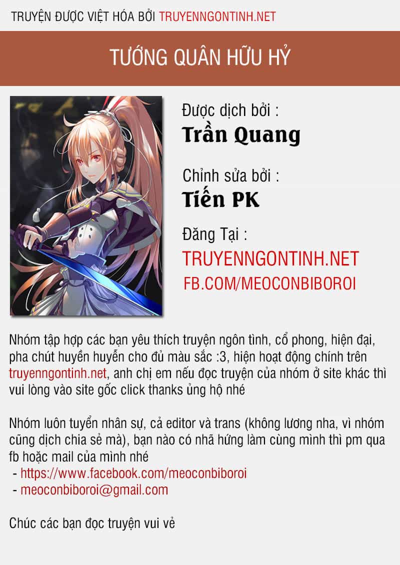 Tướng Quân Hữu Hỷ - Chương 1 - ảnh 1