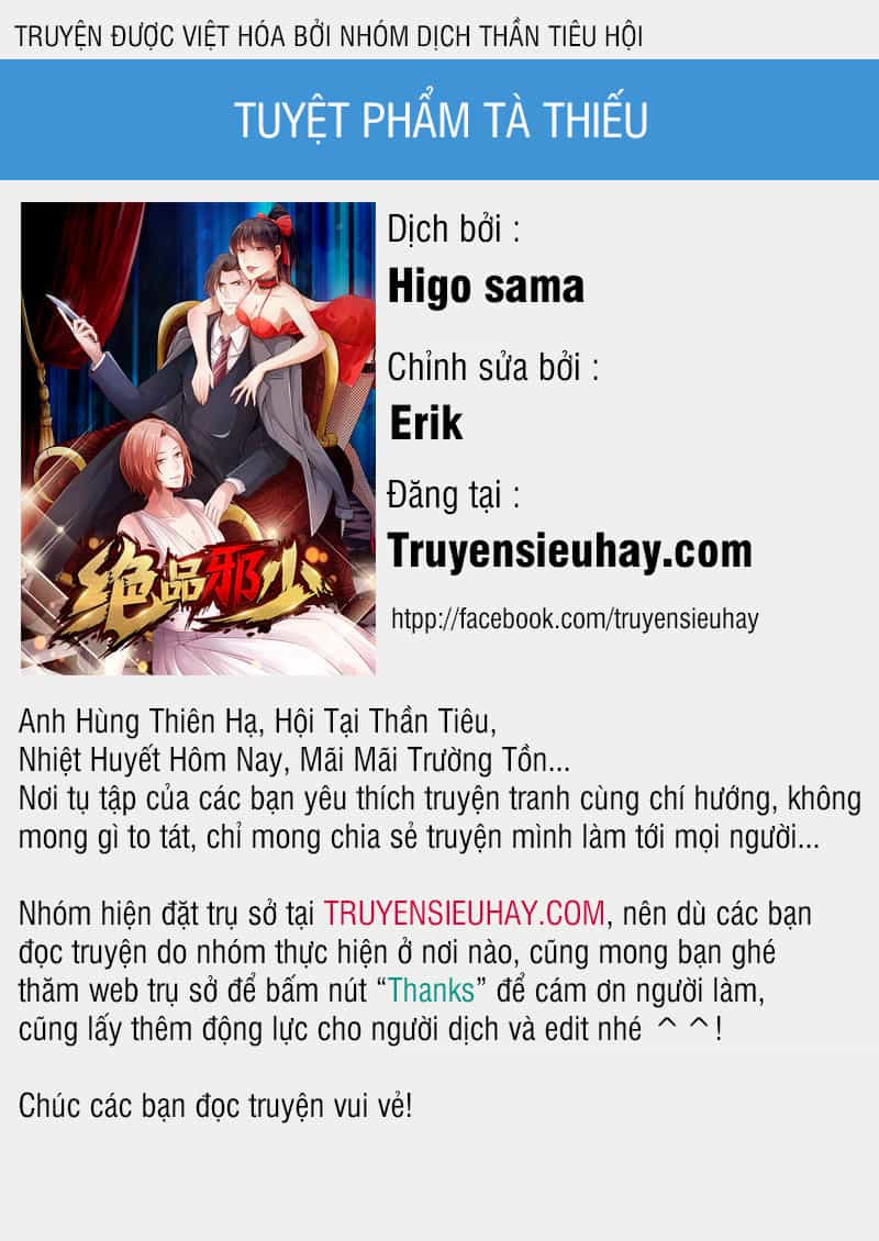 Tuyệt Phẩm Tà Thiếu - Chương 39 - ảnh 1